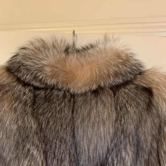 Tolchinsky’s Furs Crystal Fox Fur Coat sz M/L - Picture 5 of 9